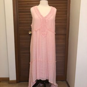 Avenue high low pink dress 22/24 plus size